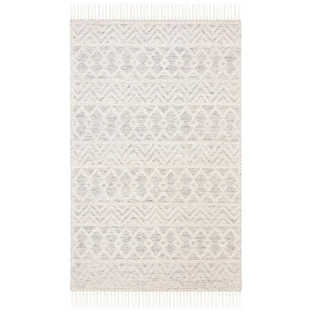Safavieh 5 x 8 ft. Natura Bohemian Rectangle Hand Loomed Rug Ivory & Black NAT353A-5